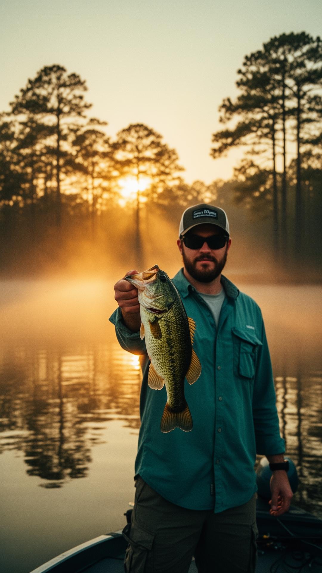 Trophy bass fishing
